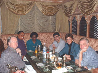 Image of UNMC Team Members in a Restaurant