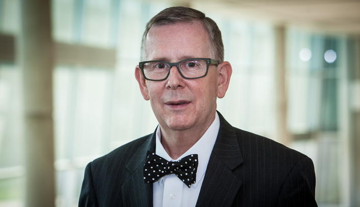 Image with caption: Jeffrey Baldwin, Pharm.D., professor of pharmacy practice and pediatrics, is a member of the mentoring committee.