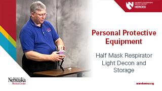 Half Mask Respirator III: Light Decon and Storage