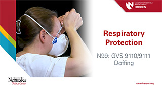 Respirator User Guide: N99 GVS 9110/9111 - Doffing