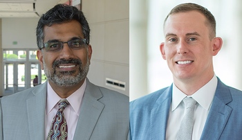Image with caption: From left, Ali S. Khan, MD, MPH, and Jesse Bell, PhD